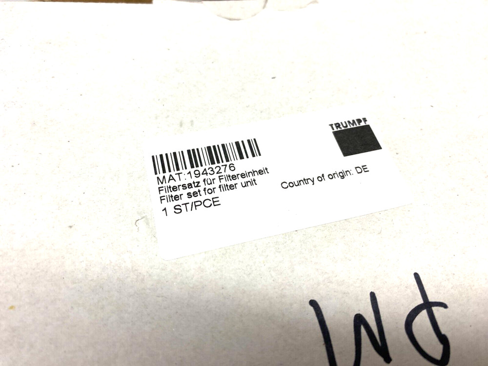 Trumpf 1943276 Filter Element Replacement Kit