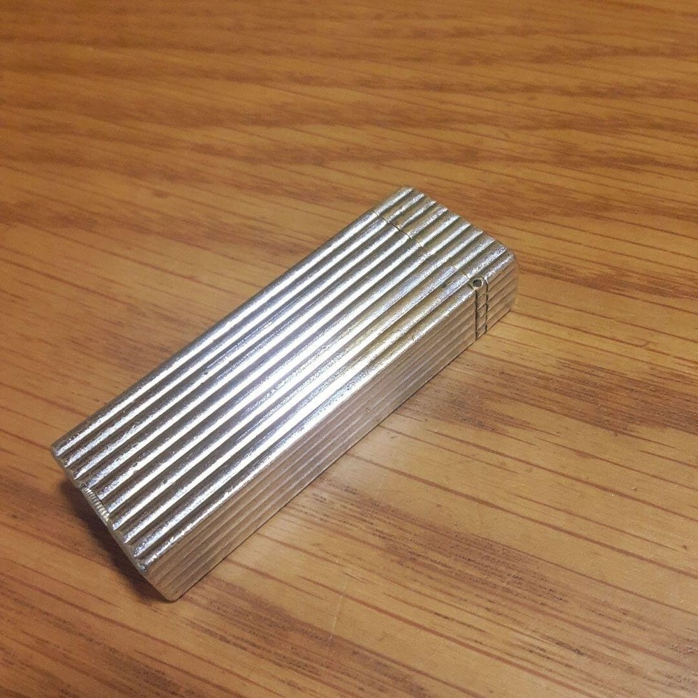 Working Dunhill Oil lighter silver without box