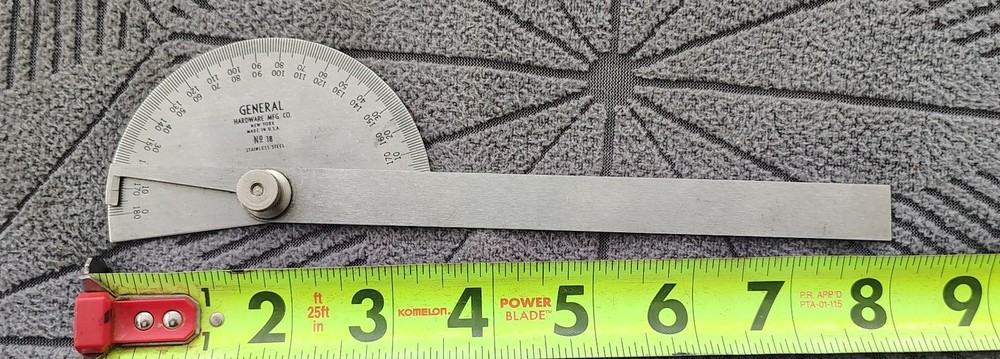 🗽 GENERAL NO 18 PROTRACTOR MACHINIST/ TOOLMAKER