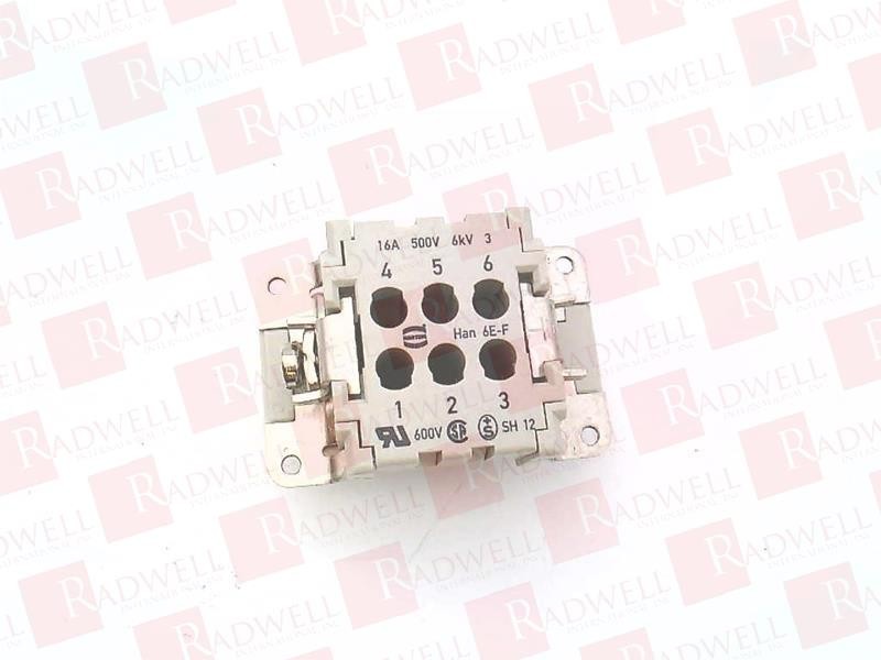 HARTING HAN-6-E-F / HAN6EF (USED)
