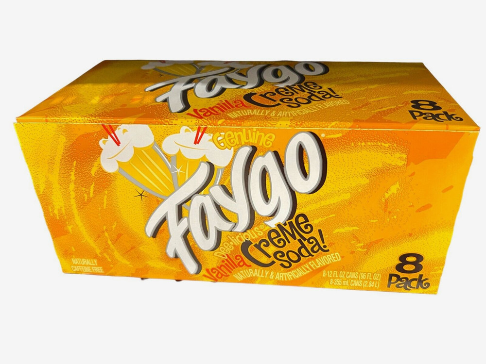 Faygo Vanilla Creme Soda 8 pack