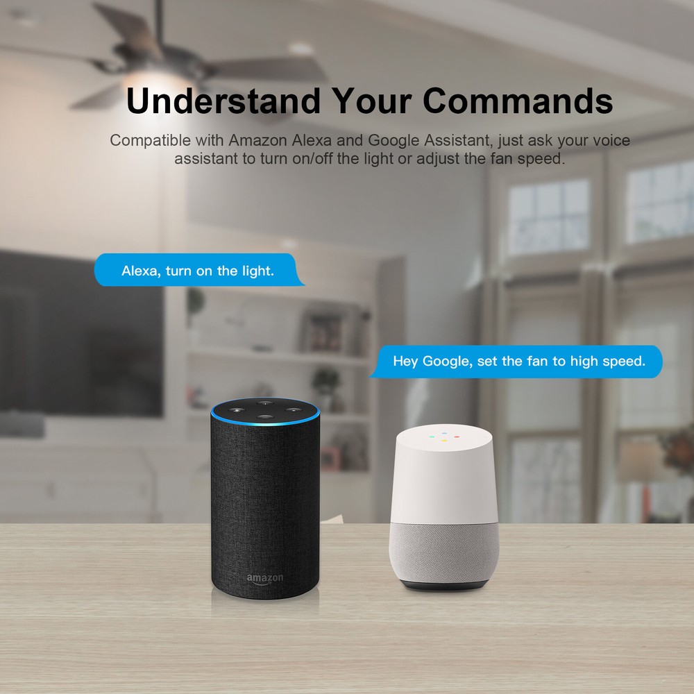 SONOFF IFan04-L WiFi Smart Ceiling Fan Switch Light Controller RF Remote Control