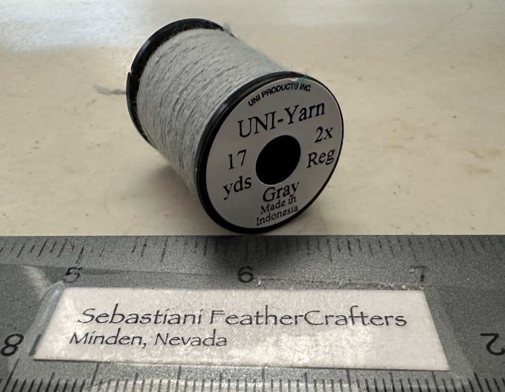 Uni Yarn 17 Yard Spool Gray