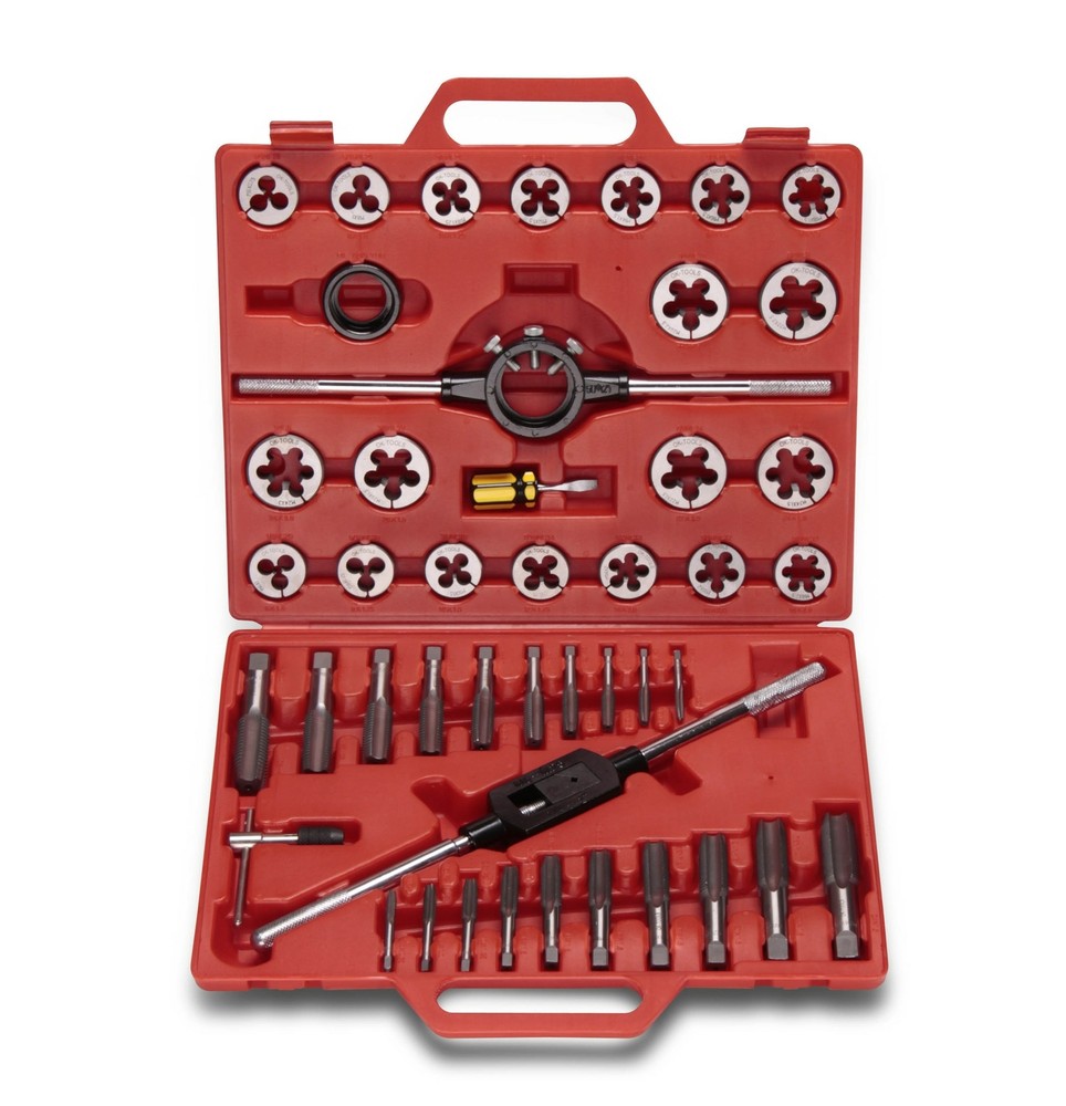 45pcs hand tap, die car maintenance tool, manual hardware tool box