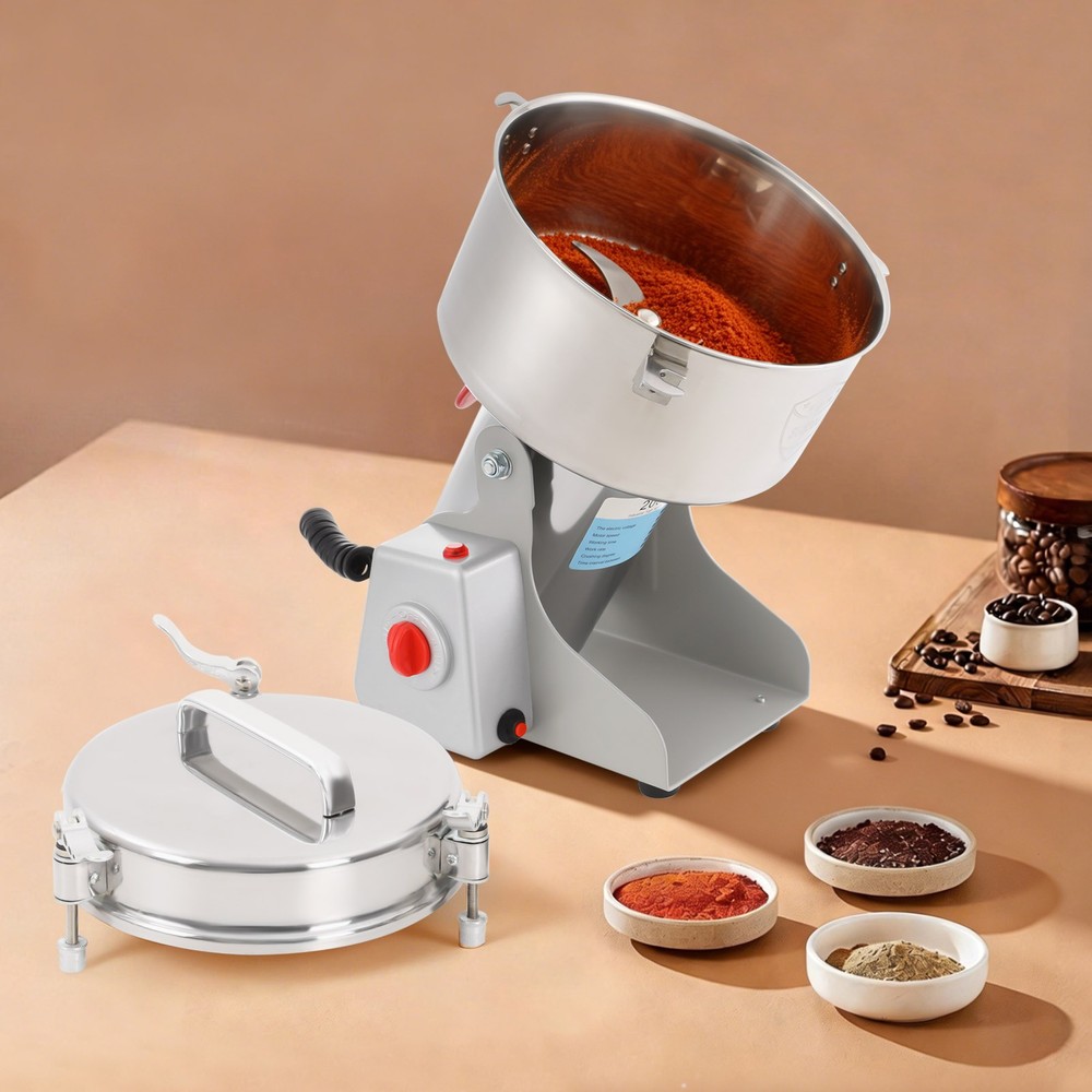 2000g Electric Herb Grinder Grain Crusher Pulverizer Machine Stainless