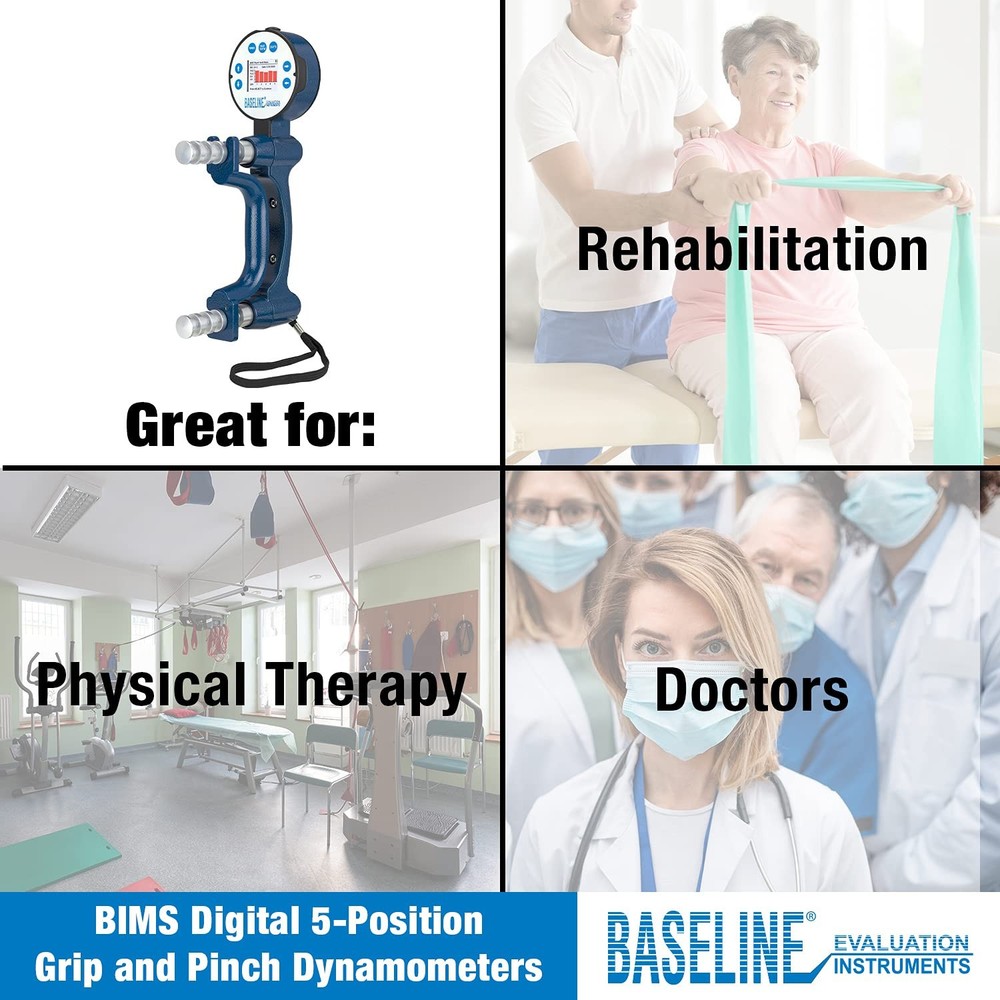 Professional Digital Hand Dynamometer Grip Strength Testing Physical Therapy