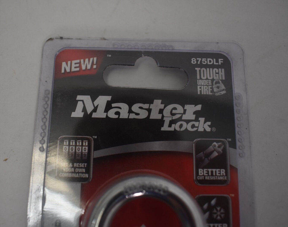 Master Lock Padlock Set & Reset Your Own 4 Digit Combination Lock 875DLF