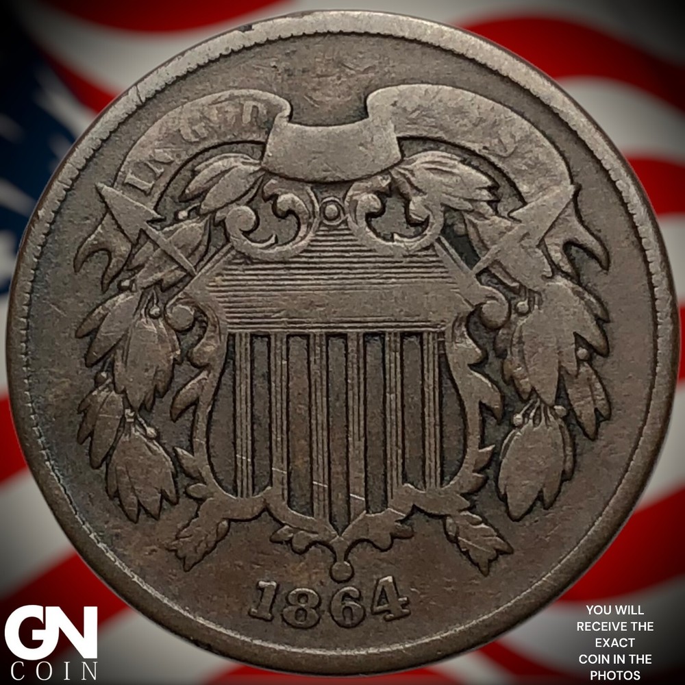 1864 2 Cent Piece Y8310
