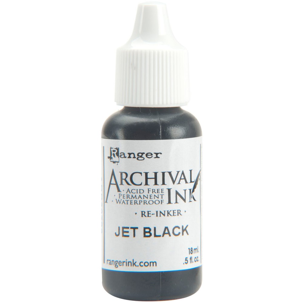 Archival Pad Re-Inker .5oz Jet Black