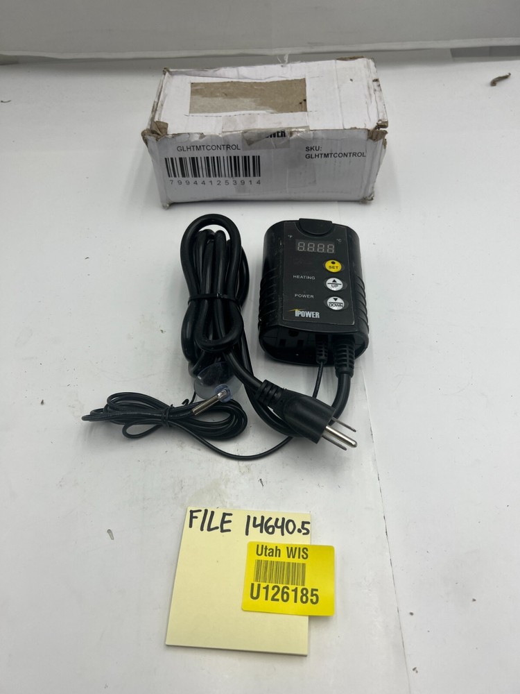 Ipower GLHTMTCONTROL Digital Heating Temp Controller Thermostat Black
