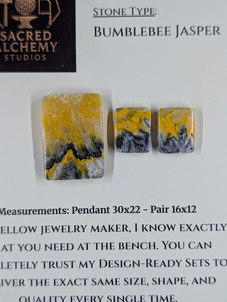 Rectangle Shape - Bumblebee Jasper - Design-Ready Set