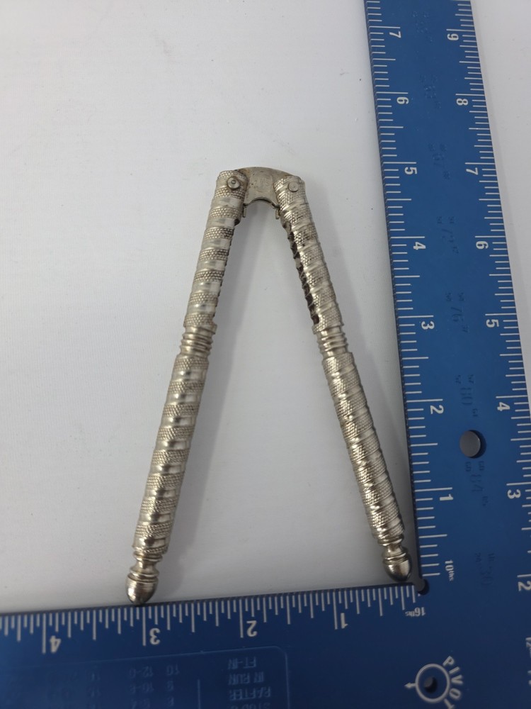 Vintage HMO Metal Nut Cracker Tool 5” Long Nut Cracking Nutcracker