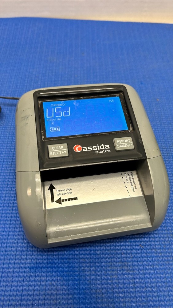 CASSIDA QUATTRO COUNTERFEIT BILL DETECTORS (QTY 9)