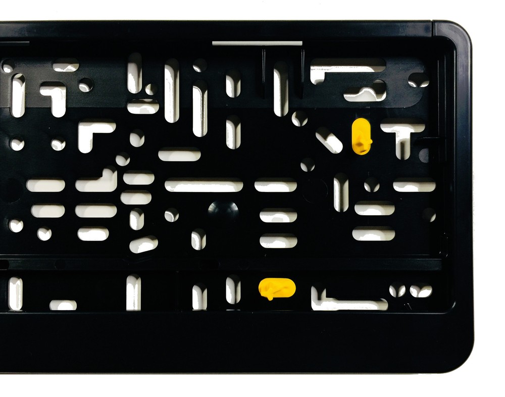 Premium German License Plate Frame - Evolution 3 - Black