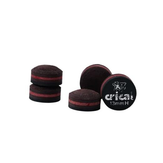 Pool Cue Tips 5 Layer Pool Stick Tips (ardness Soft/Medium/ard) 13mm H