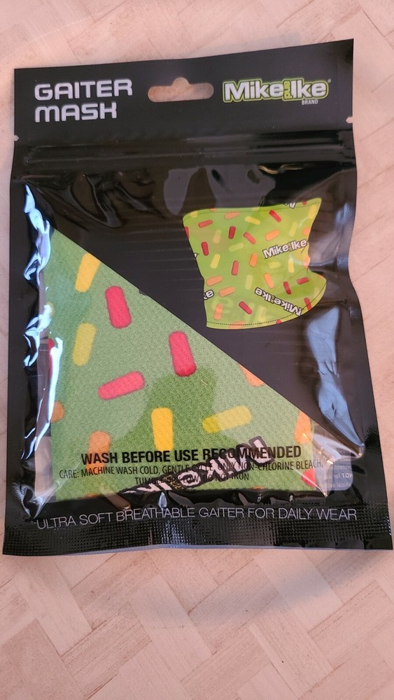 Mike & Ike candy design gaiter mask OSFM  D4