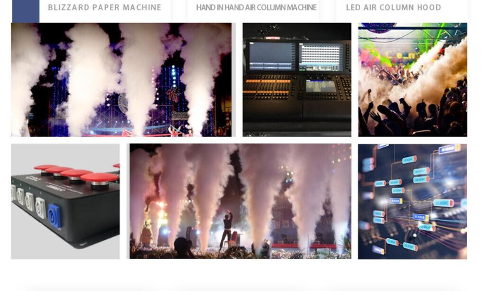 4-Way 90V-240V Co2 Jet Column Machine Electric Control Console Controller Stage