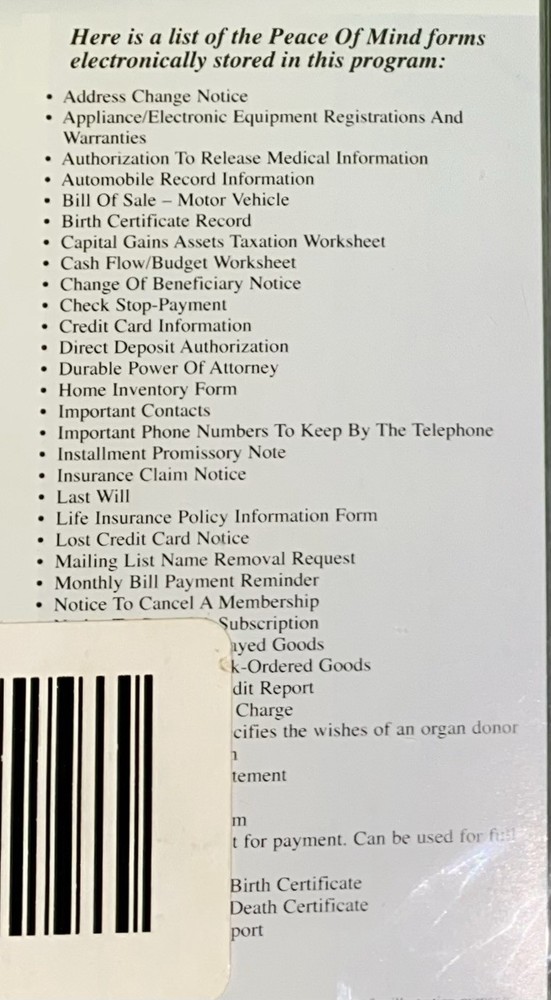 Organized Options Click N Go CD ROM Home Organizer 2002