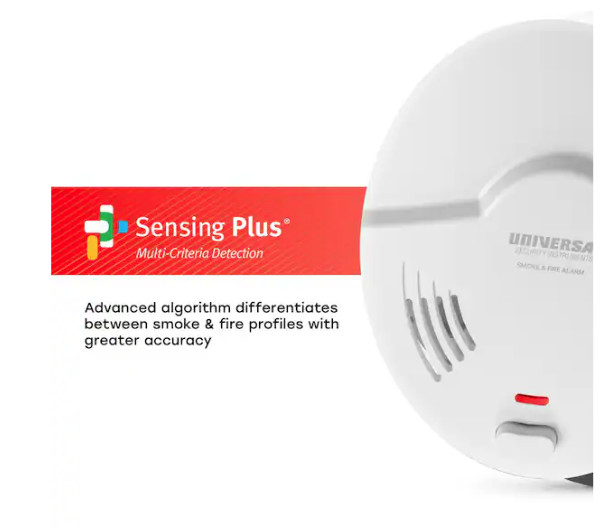USI (3-Pack) 10-Year Battery Powered Smoke & Fire Detector w/Ionization Sensor