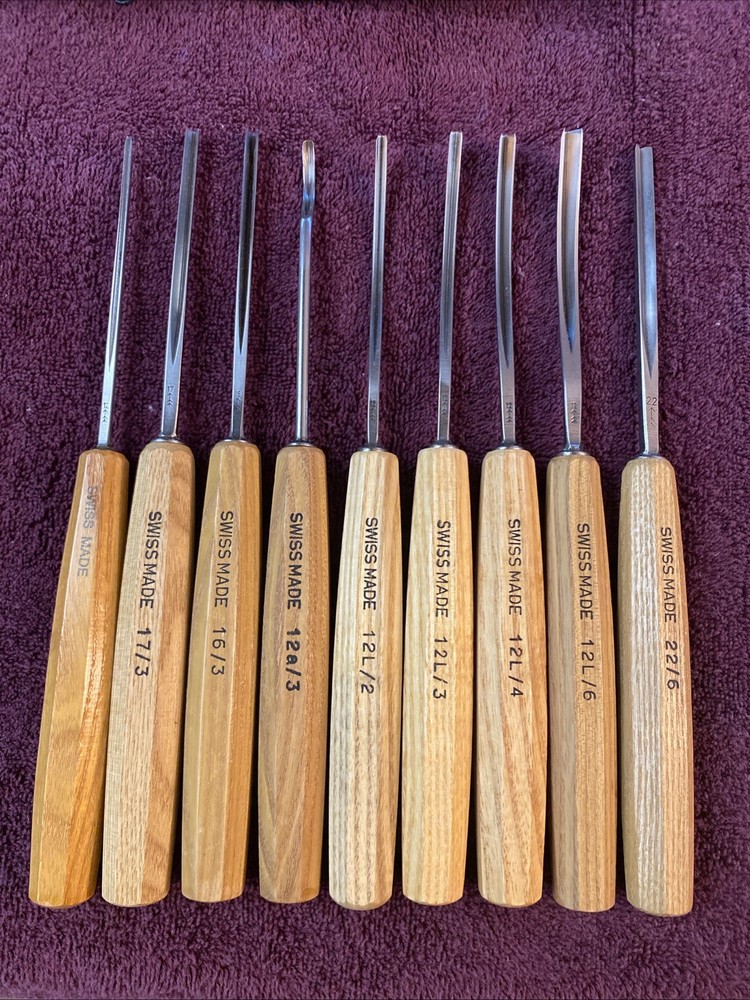 9-pc Pfeil Swiss Made Woodworking Carving Tool Set