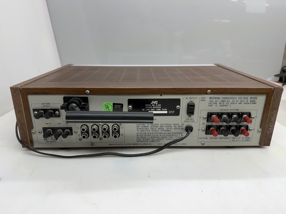 JVC R-S33 Stereo Receiver w/ Graphics Equalizer
