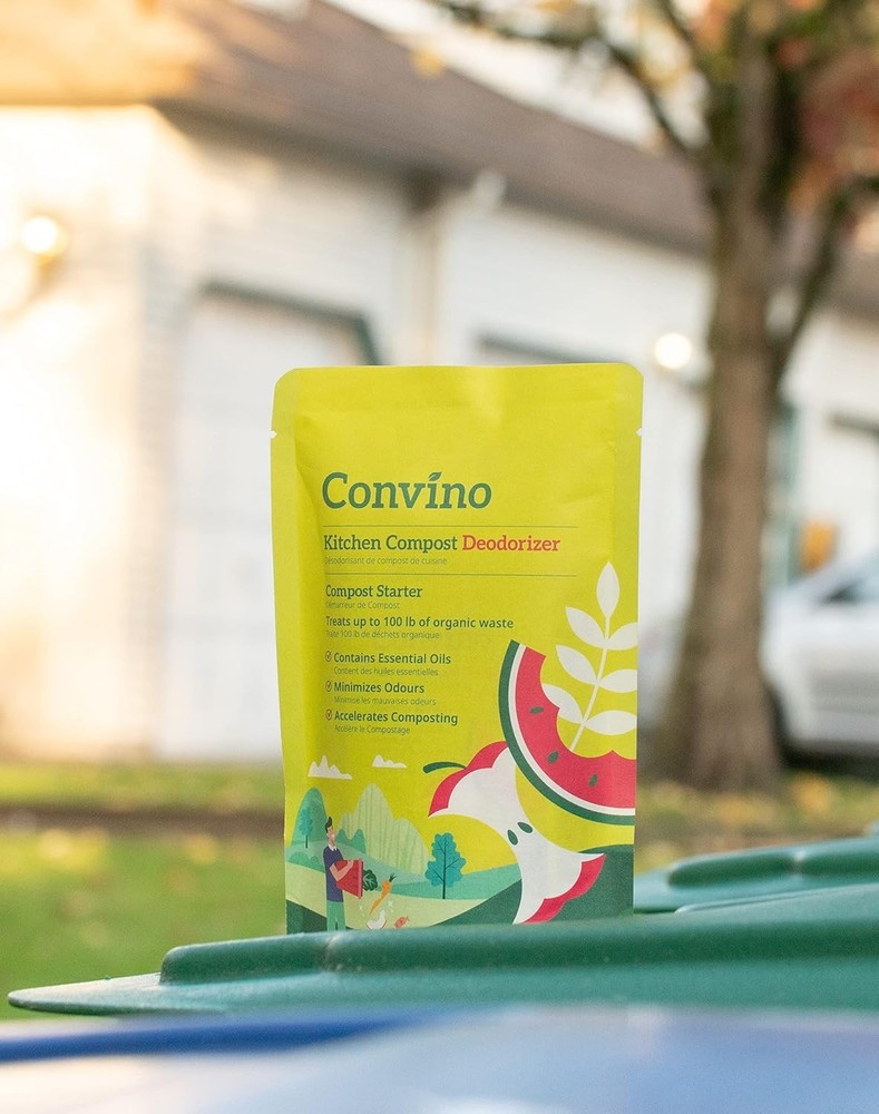 Eco-Friendly Kitchen Waste Deodorizer & Compost Starter - 4 Packets, 75 lbs