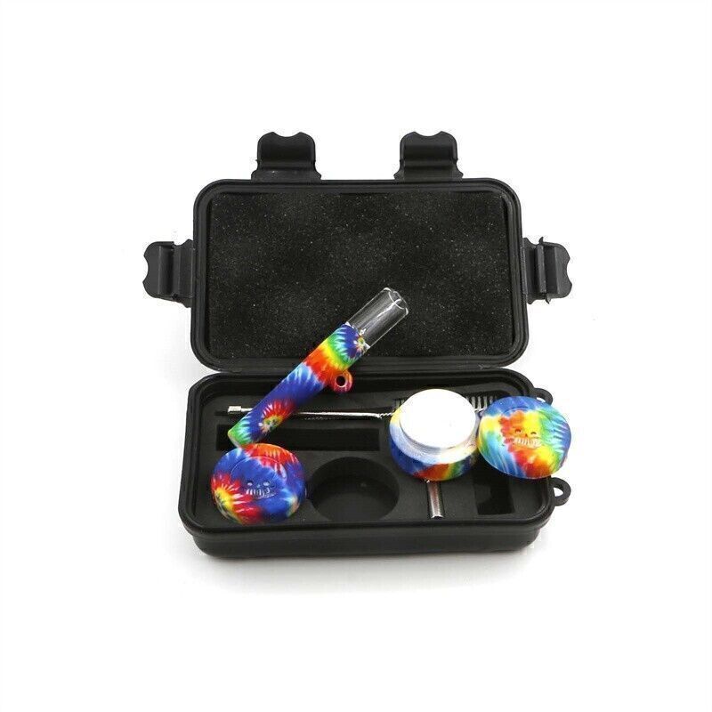 1 Pack Silicone Pipe Set with Assorted Tools and Accessories Random Color