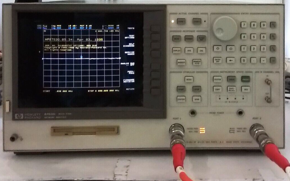 HP 8753D 006 010 30KHz-6GHz Vector Network analyzer