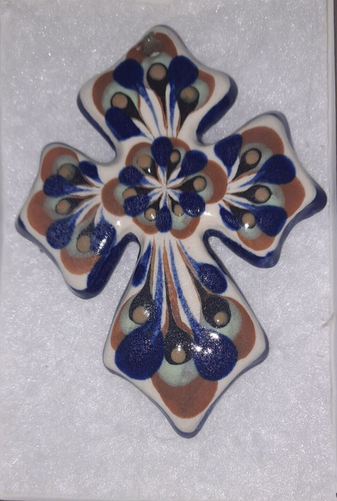 Ceramic Handmade Cross, Handcrafted,  Decorative Cross