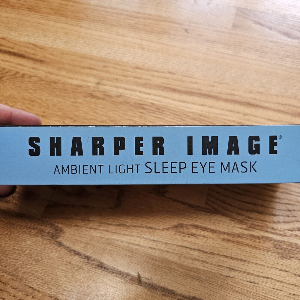 Sharper Image Ambient LED Light Soothing Fall Asleep Adjustable Sleep Eye Mask