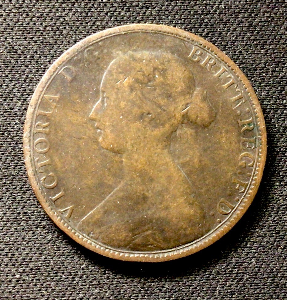 1862 British Half Penny! ENN Coins