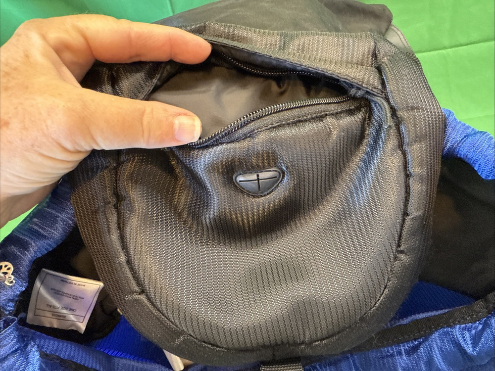 adidas Lightweight Drawstring Backpack w Zipper Pouch