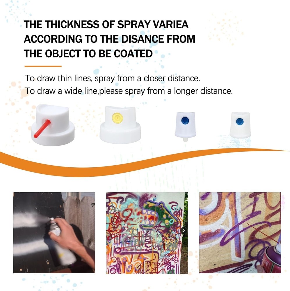 Spray Paint Nozzle Caps Set, 26 Universal Replacement Tips, 1, Mixed loading