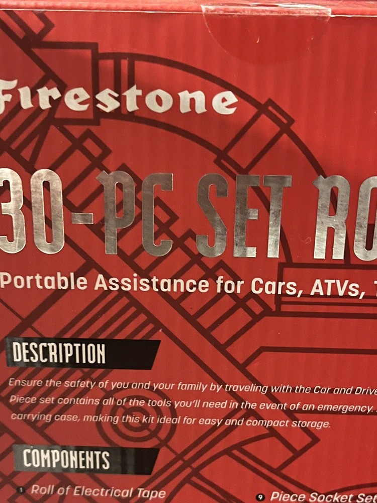 Firestone Road Side Emergency Kit. Brand New!!
