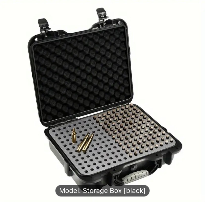 Waterproof hard Ammo Case - 200 Rounds 308win Locking Storage Box