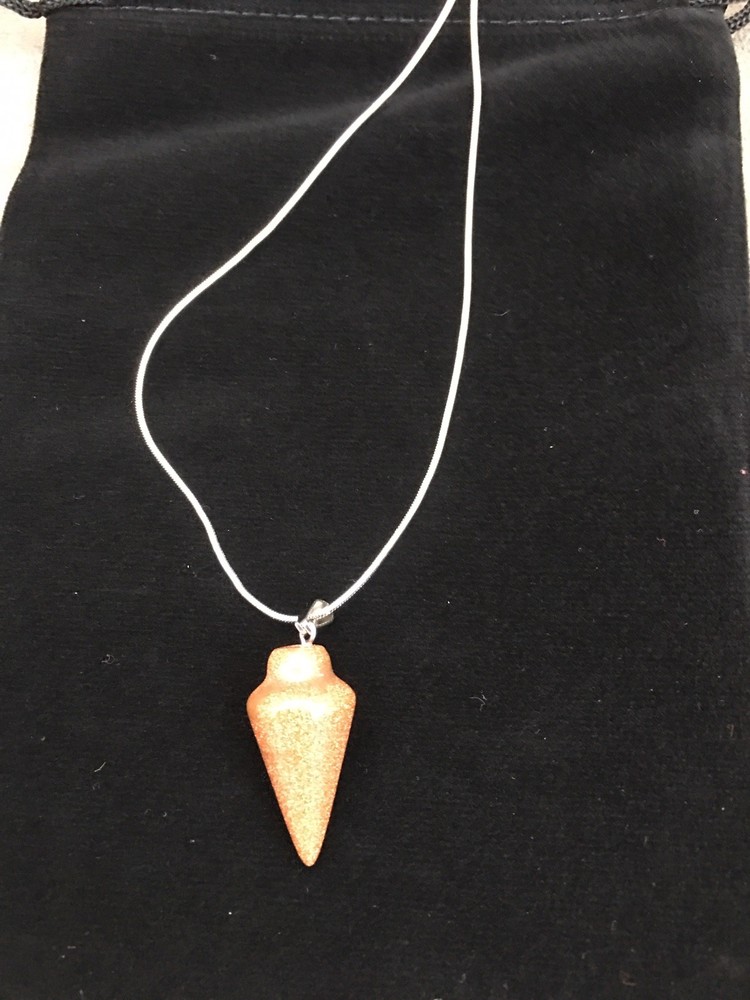 Chakra Pendulum Healing Stone Necklace.