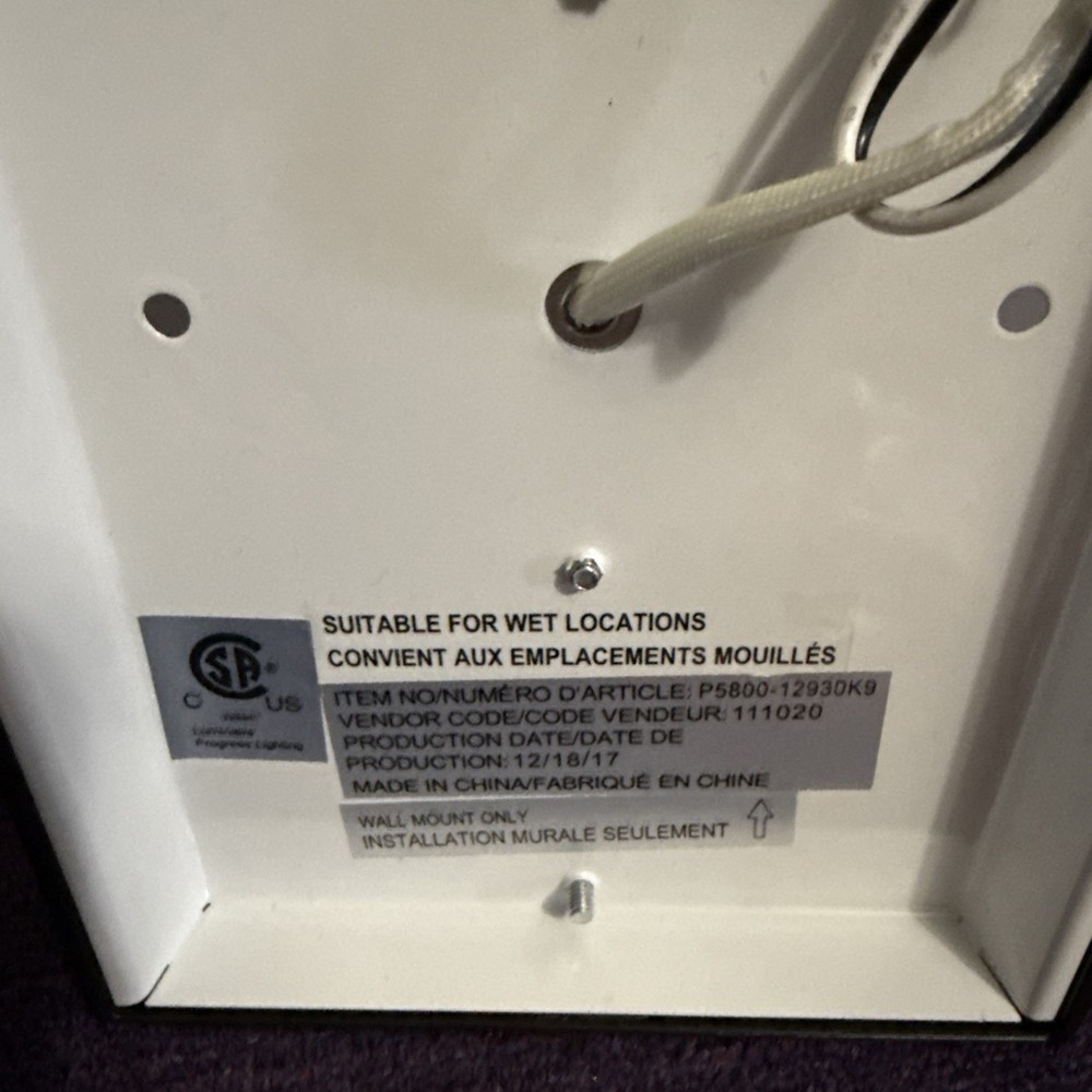 Progress Lighting P5800-LED Valera 1 Light 8" Tall LED Compliant - Bronze New