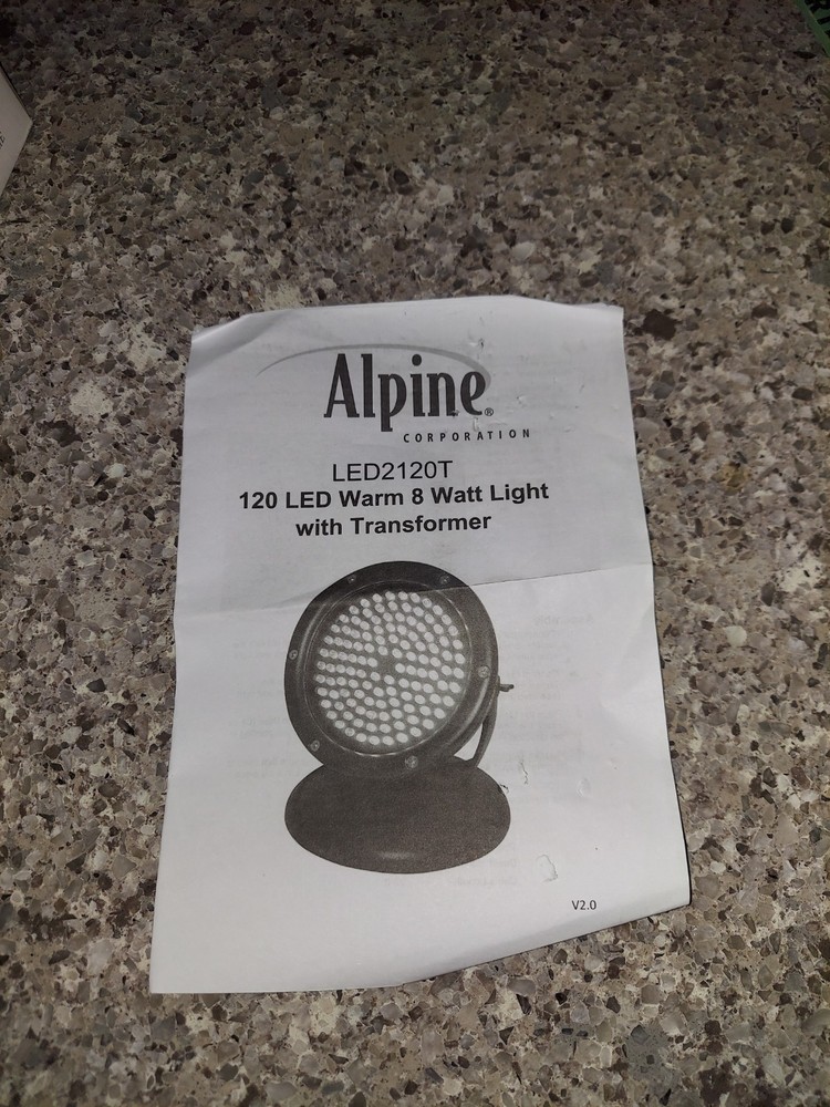 Alpine Warm White LED Light w/stake, waterproof
