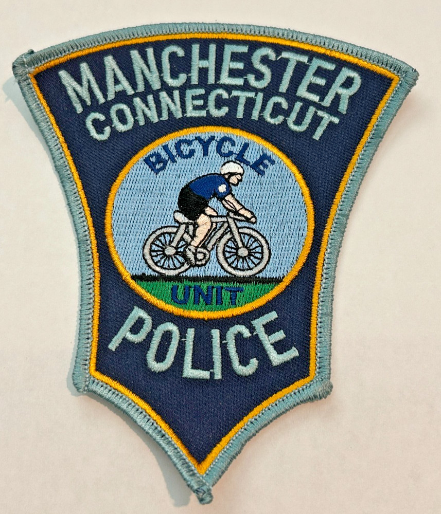 Manchester Connecticut Police Bicycle Unit Patch Unused