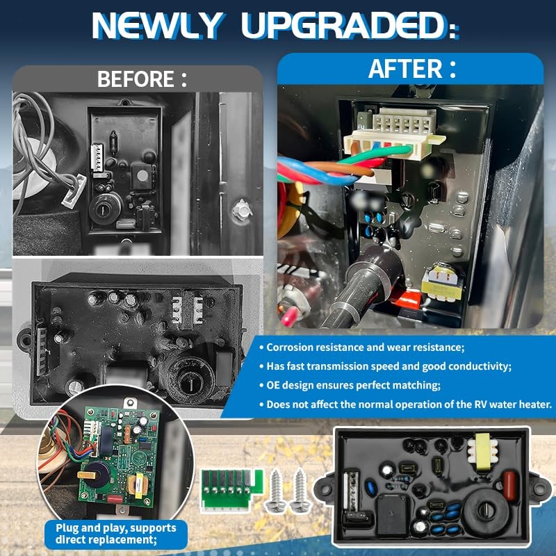 RV Water Heater PC Control Circuit Board Compatible with Atwood 91367, 93253,