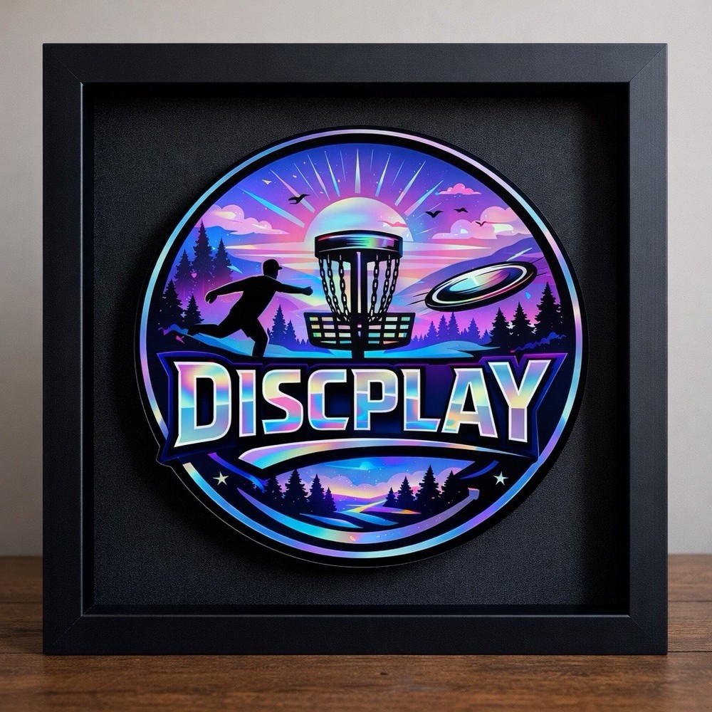 Discplay Disc Golf Disc Display Case Modular Wall Mount Frame for Discs