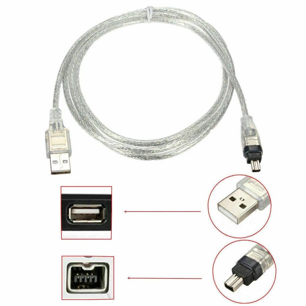 For Mini DV MiniDV USB Data Cable FireWire IEEE 1394 HDV Camcorder to Edit PC