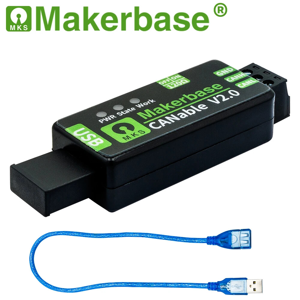 Makerbase CANable 2.0 SHELL USB To CAN Adapter Analyzer CANFD Slcan Socket