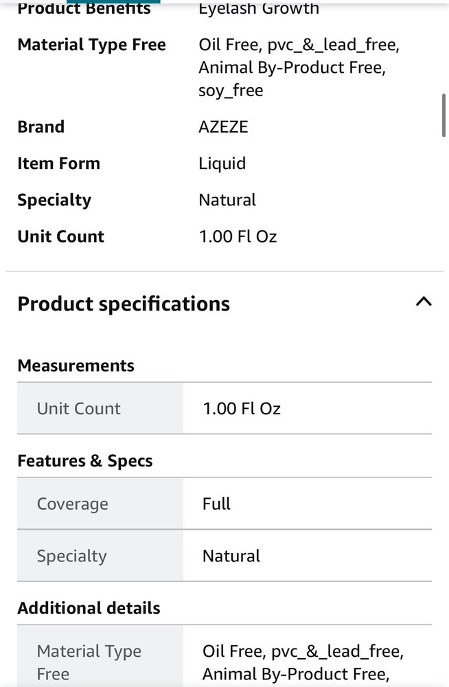 Azeze Eyelash Growth Serum