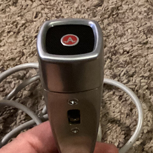 Vintage Astatic Model 332 Crystal Microphone, Box & Instructions