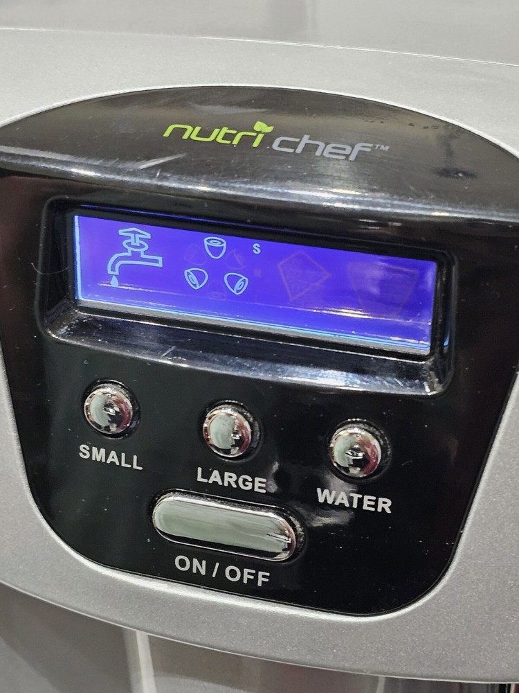 NutriChef Countertop Ice Cube Maker Machine & Dispenser - Kitchen PYLE PICEM-75