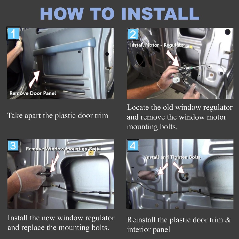 Window Motor Front Left Right 742-150 Compatible with 1985-1998 Chevy Blazer ...