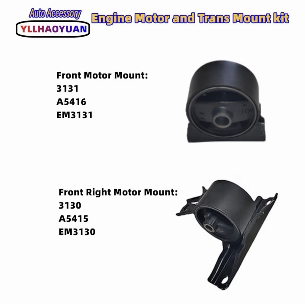 Engine Motor Mount Set - Compatible with Jeep Compass/Patriot 2007-2017 2.0L 2.4