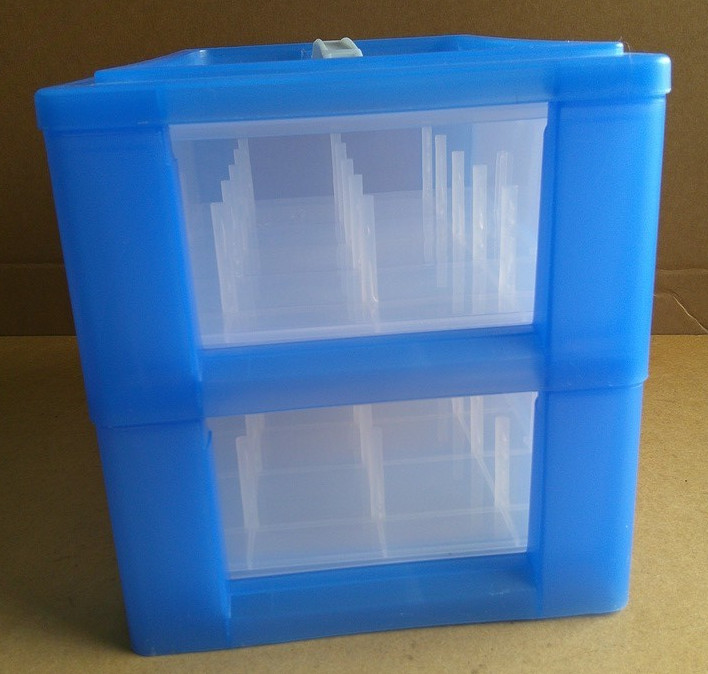 DOLEDO 30-Spool Thread Two-Drawer Carrier Storage Box With Carry Handle