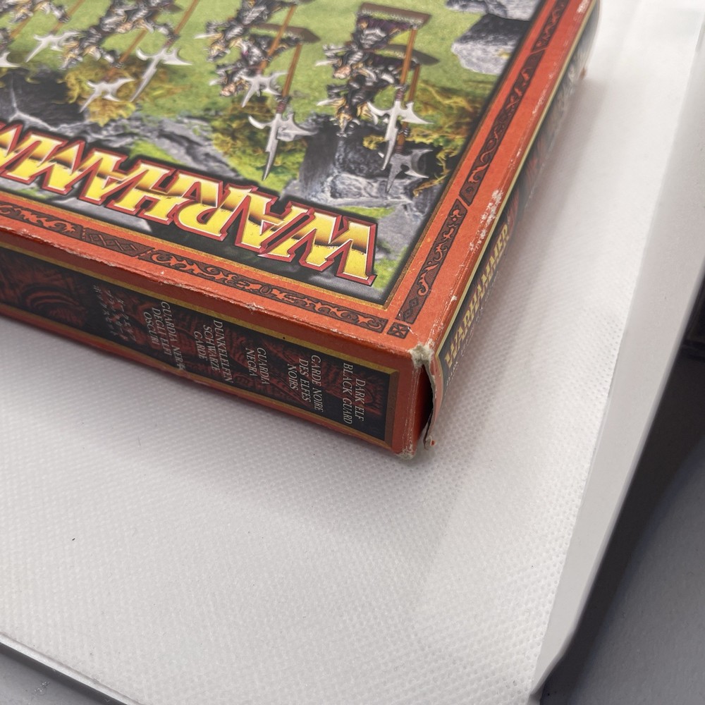 Games Workshop - Warhammer Dark Elf Black Guard Regiment BOX ONLY OOP